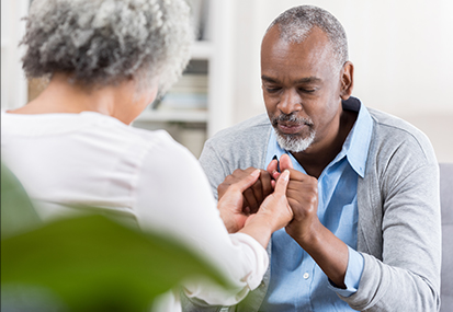 pastoral care training image of pastor calming patient by project compassion